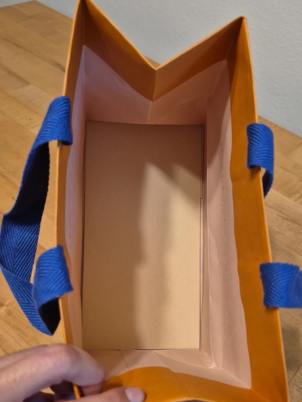 Louis Vuitton Orange Paper Gift Bag